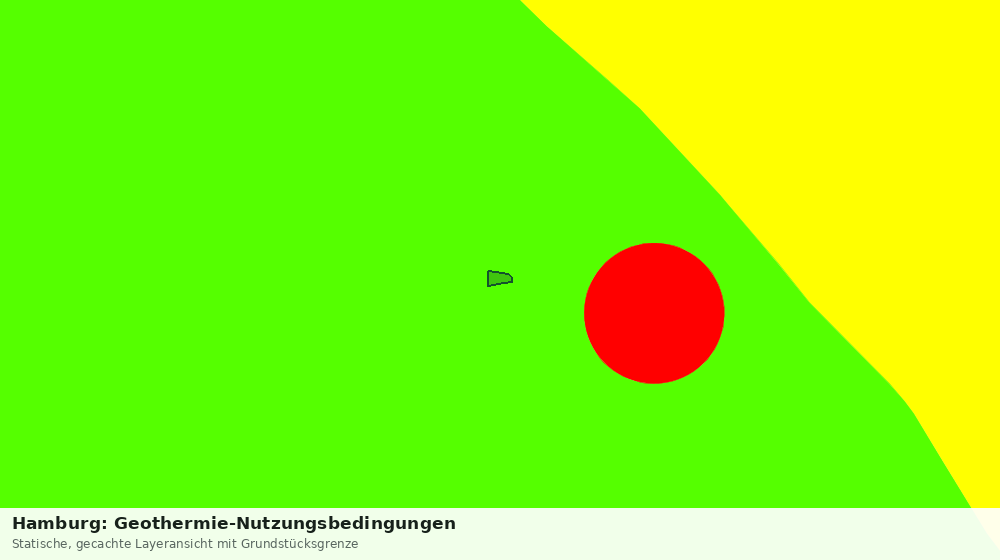 Statische Kartenansicht: Hamburg: Geothermie-Nutzungsbedingungen