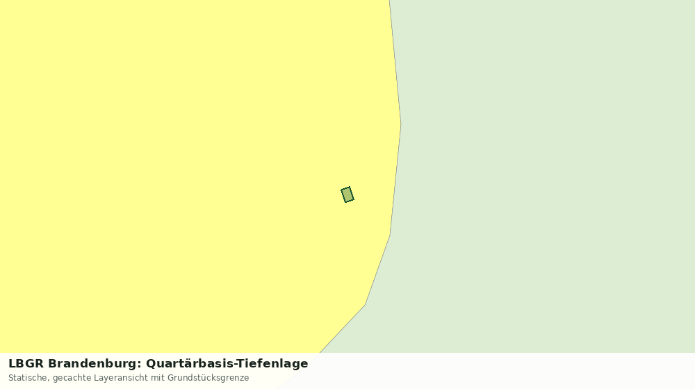 Statische Kartenansicht: LBGR Brandenburg: Quartärbasis-Tiefenlage