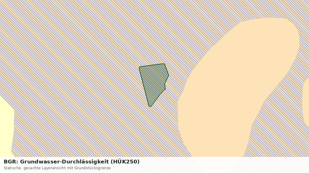 Statische Kartenansicht: BGR: Grundwasser-Durchlässigkeit (HÜK250)