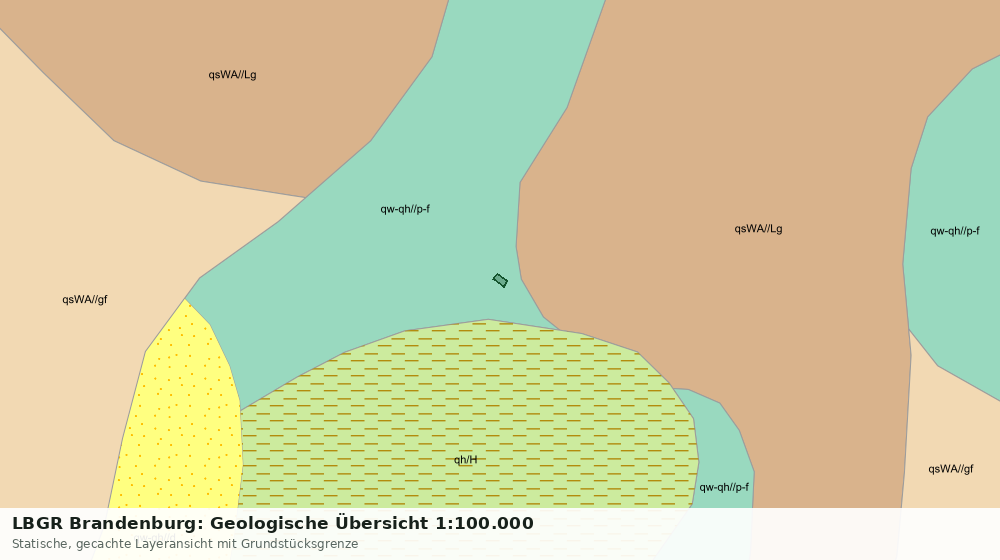 Statische Kartenansicht: LBGR Brandenburg: Geologische Übersicht 1:100.000