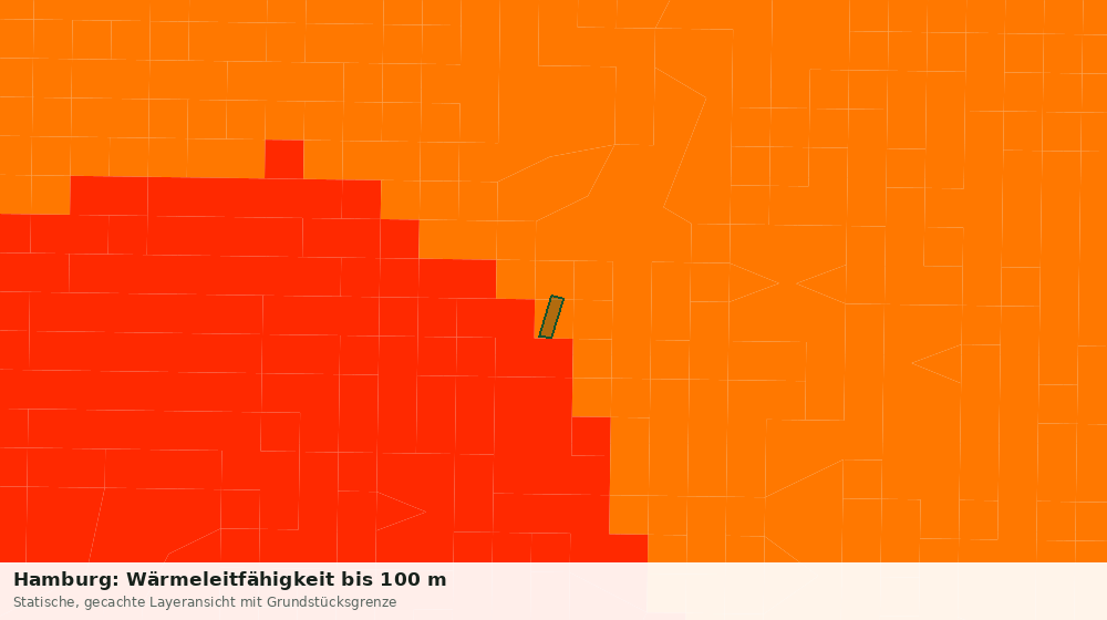 Statische Kartenansicht: Hamburg: Wärmeleitfähigkeit bis 100 m