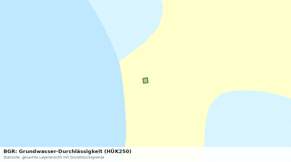 Statische Kartenansicht: BGR: Grundwasser-Durchlässigkeit (HÜK250)