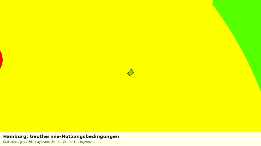 Statische Kartenansicht: Hamburg: Geothermie-Nutzungsbedingungen