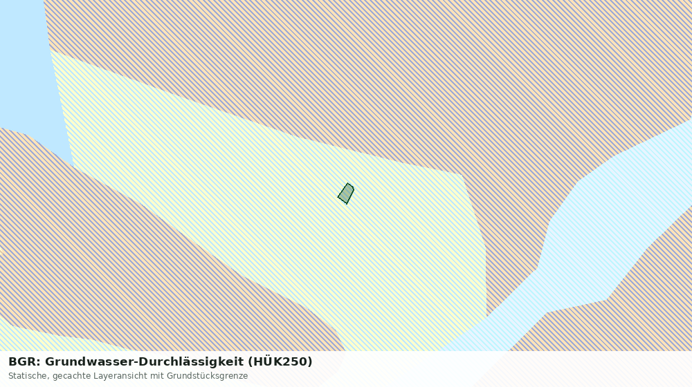 Statische Kartenansicht: BGR: Grundwasser-Durchlässigkeit (HÜK250)