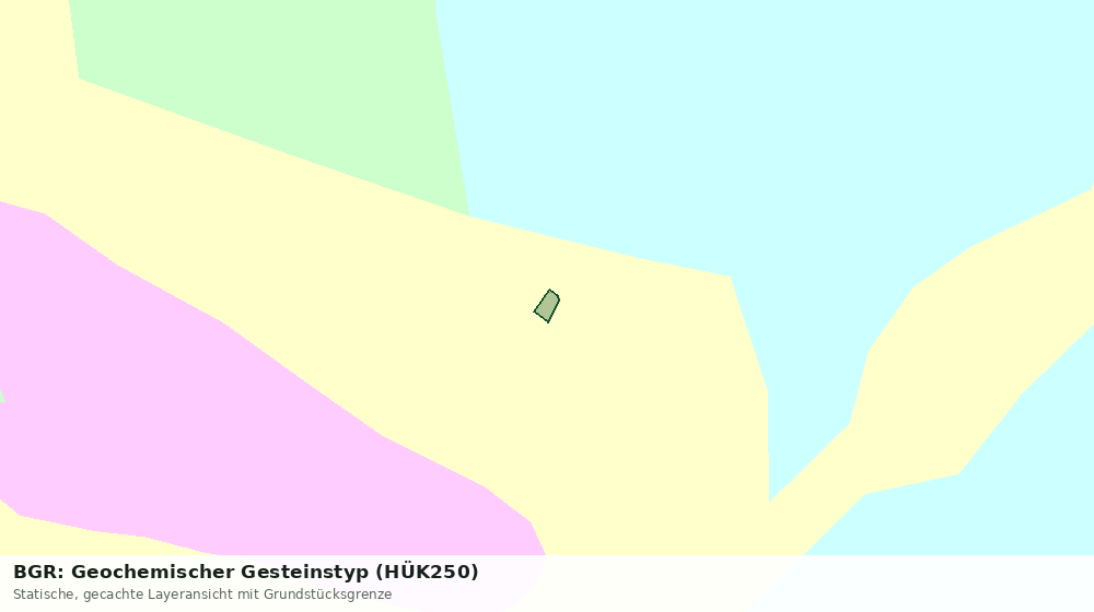 Statische Kartenansicht: BGR: Geochemischer Gesteinstyp (HÜK250)