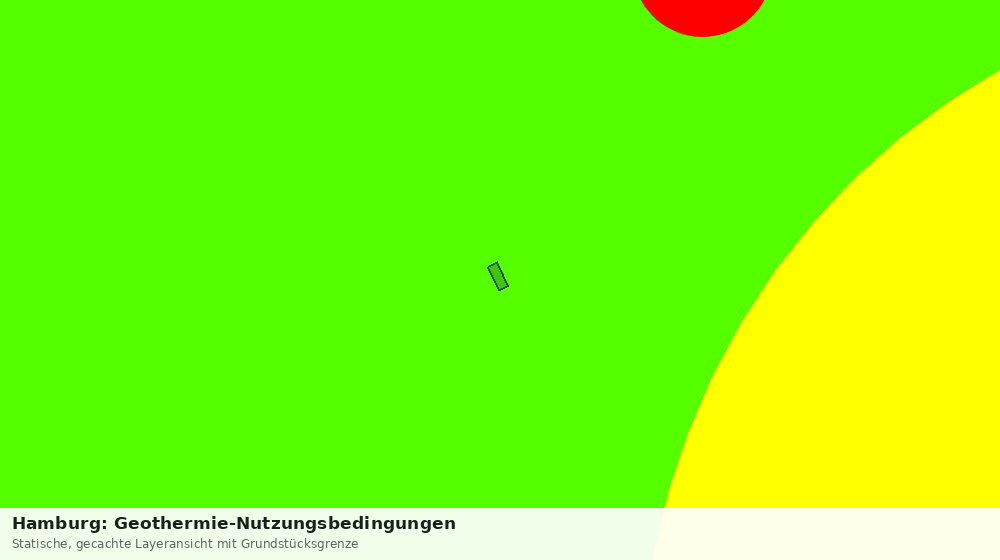 Statische Kartenansicht: Hamburg: Geothermie-Nutzungsbedingungen
