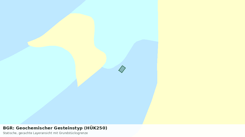 Statische Kartenansicht: BGR: Geochemischer Gesteinstyp (HÜK250)