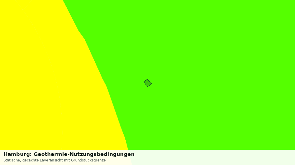 Statische Kartenansicht: Hamburg: Geothermie-Nutzungsbedingungen