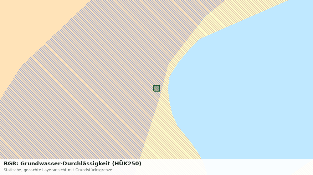 Statische Kartenansicht: BGR: Grundwasser-Durchlässigkeit (HÜK250)