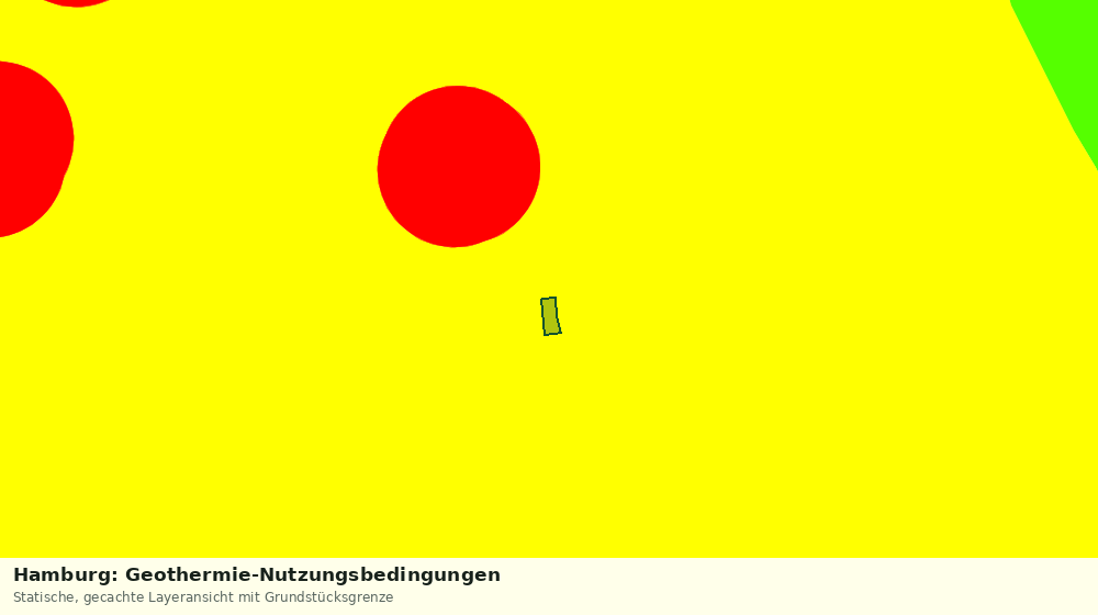 Statische Kartenansicht: Hamburg: Geothermie-Nutzungsbedingungen