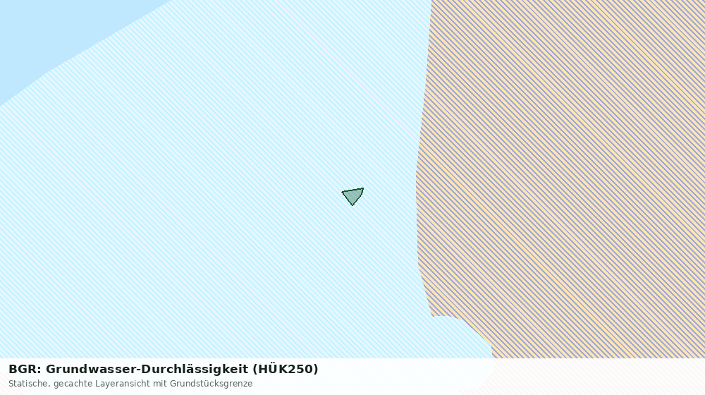 Statische Kartenansicht: BGR: Grundwasser-Durchlässigkeit (HÜK250)