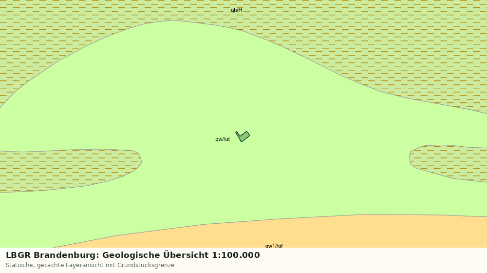 Statische Kartenansicht: LBGR Brandenburg: Geologische Übersicht 1:100.000