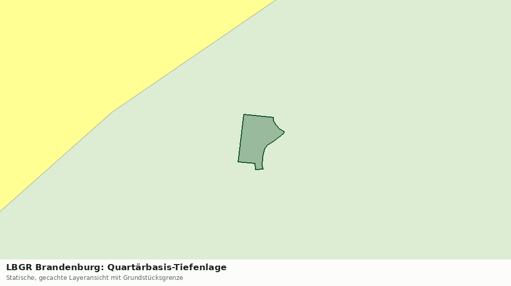 Statische Kartenansicht: LBGR Brandenburg: Quartärbasis-Tiefenlage
