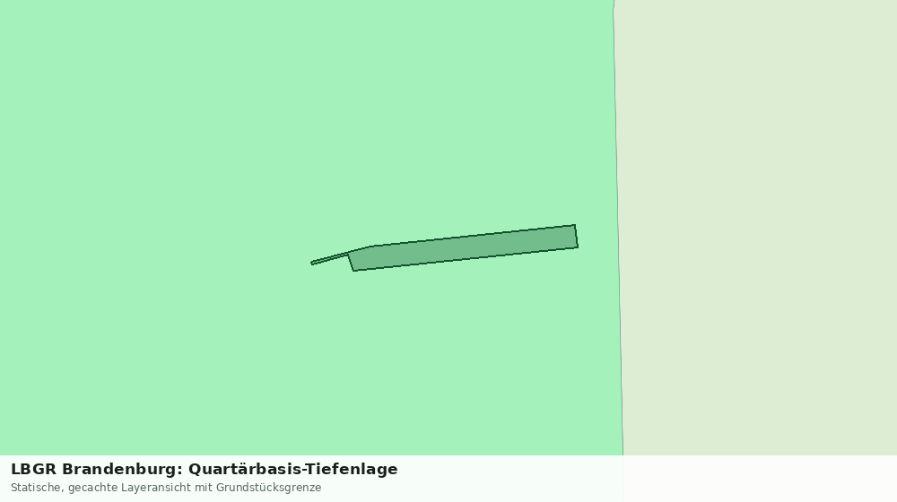 Statische Kartenansicht: LBGR Brandenburg: Quartärbasis-Tiefenlage