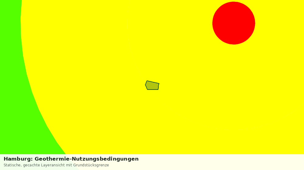 Statische Kartenansicht: Hamburg: Geothermie-Nutzungsbedingungen