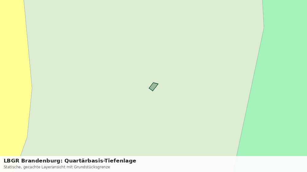 Statische Kartenansicht: LBGR Brandenburg: Quartärbasis-Tiefenlage