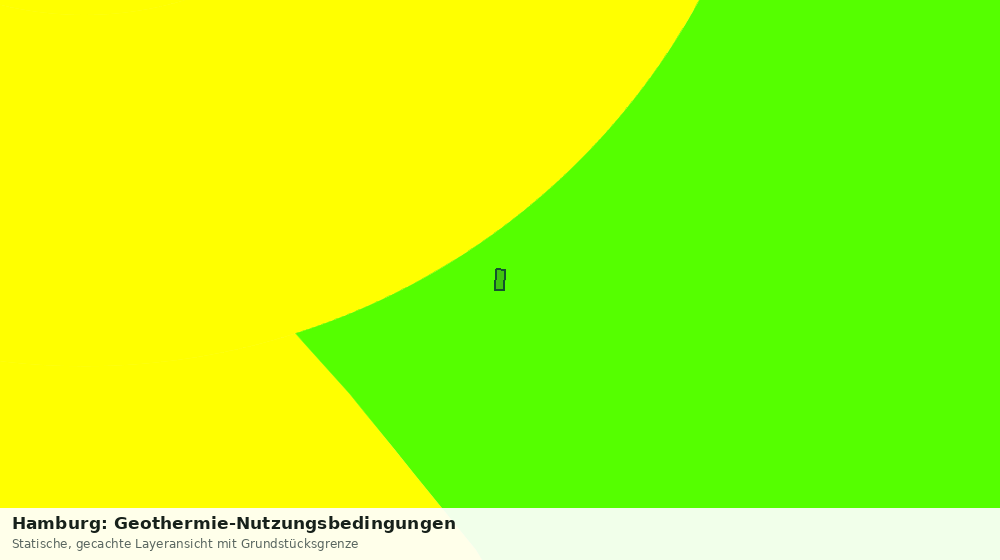 Statische Kartenansicht: Hamburg: Geothermie-Nutzungsbedingungen