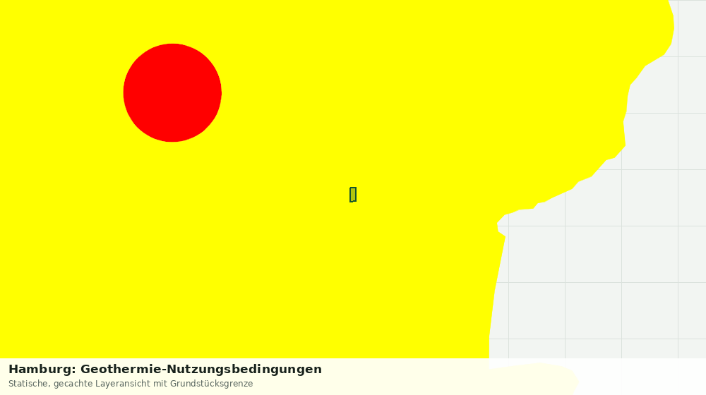 Statische Kartenansicht: Hamburg: Geothermie-Nutzungsbedingungen