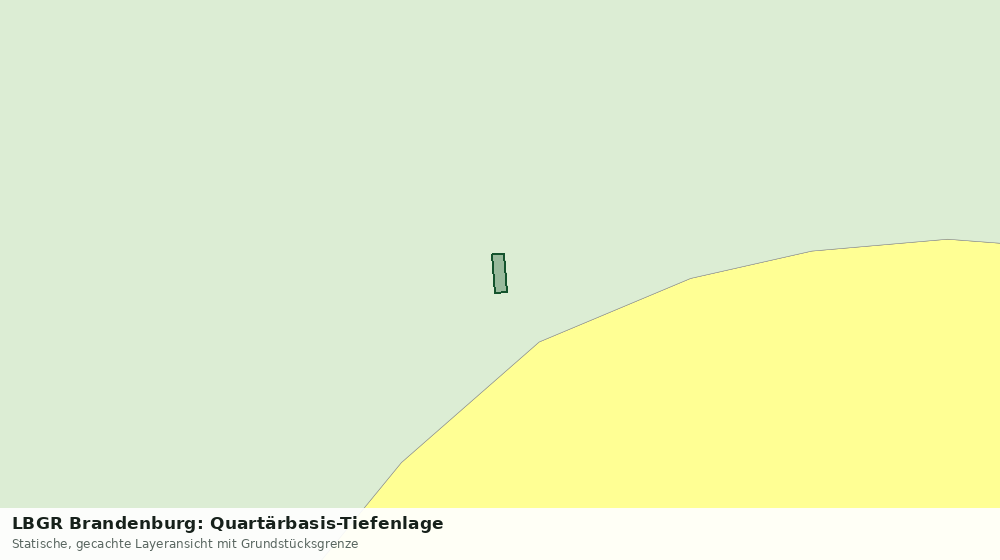 Statische Kartenansicht: LBGR Brandenburg: Quartärbasis-Tiefenlage