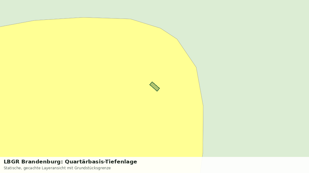 Statische Kartenansicht: LBGR Brandenburg: Quartärbasis-Tiefenlage