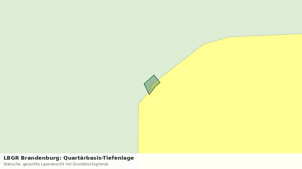 Statische Kartenansicht: LBGR Brandenburg: Quartärbasis-Tiefenlage
