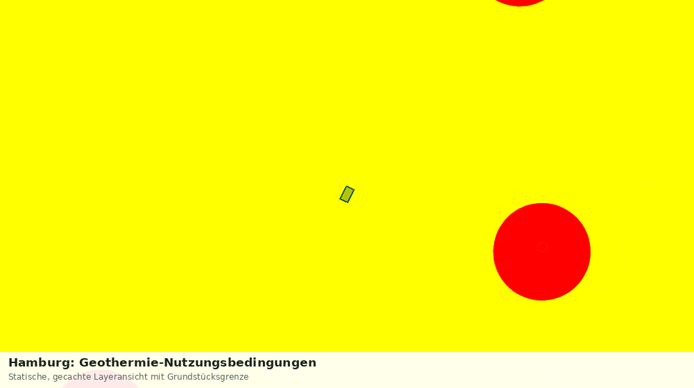 Statische Kartenansicht: Hamburg: Geothermie-Nutzungsbedingungen