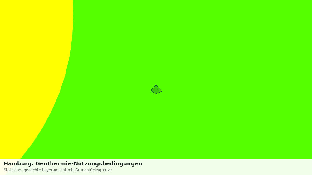 Statische Kartenansicht: Hamburg: Geothermie-Nutzungsbedingungen