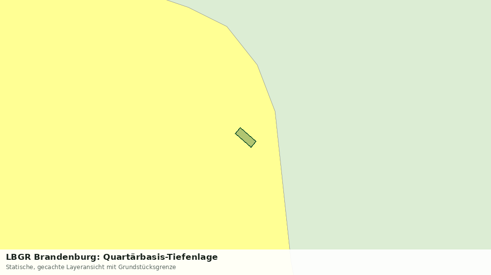 Statische Kartenansicht: LBGR Brandenburg: Quartärbasis-Tiefenlage