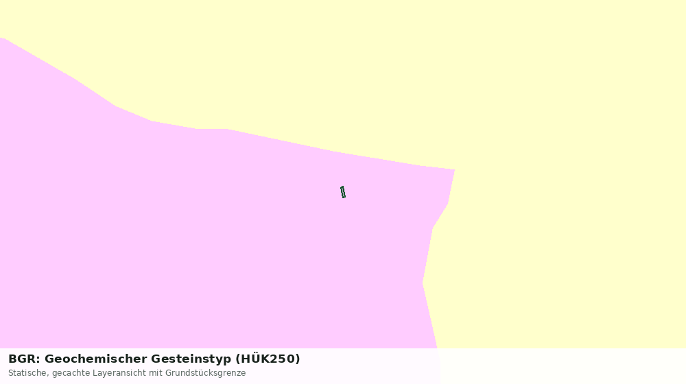 Statische Kartenansicht: BGR: Geochemischer Gesteinstyp (HÜK250)