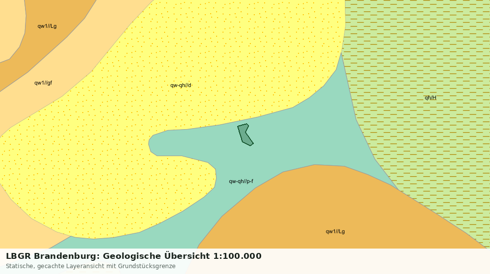 Statische Kartenansicht: LBGR Brandenburg: Geologische Übersicht 1:100.000