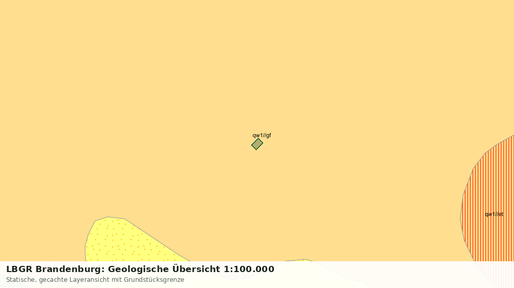 Statische Kartenansicht: LBGR Brandenburg: Geologische Übersicht 1:100.000
