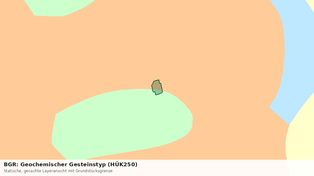 Statische Kartenansicht: BGR: Geochemischer Gesteinstyp (HÜK250)