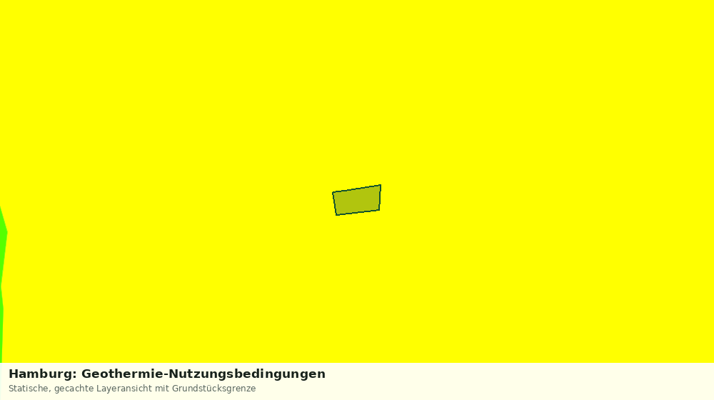 Statische Kartenansicht: Hamburg: Geothermie-Nutzungsbedingungen