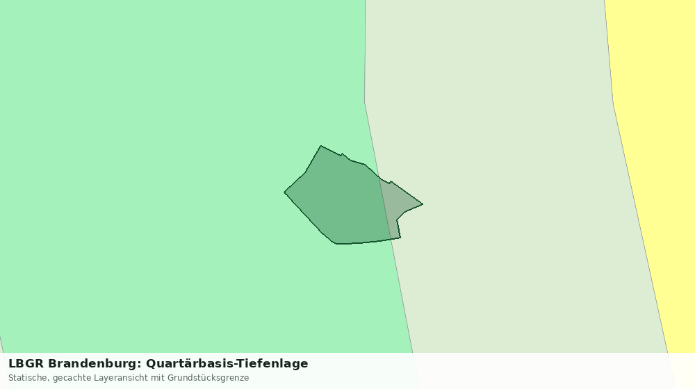 Statische Kartenansicht: LBGR Brandenburg: Quartärbasis-Tiefenlage