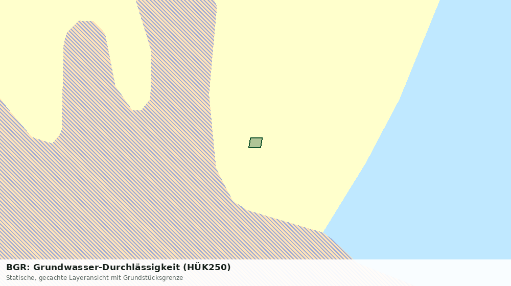 Statische Kartenansicht: BGR: Grundwasser-Durchlässigkeit (HÜK250)