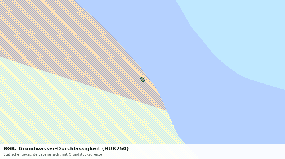 Statische Kartenansicht: BGR: Grundwasser-Durchlässigkeit (HÜK250)