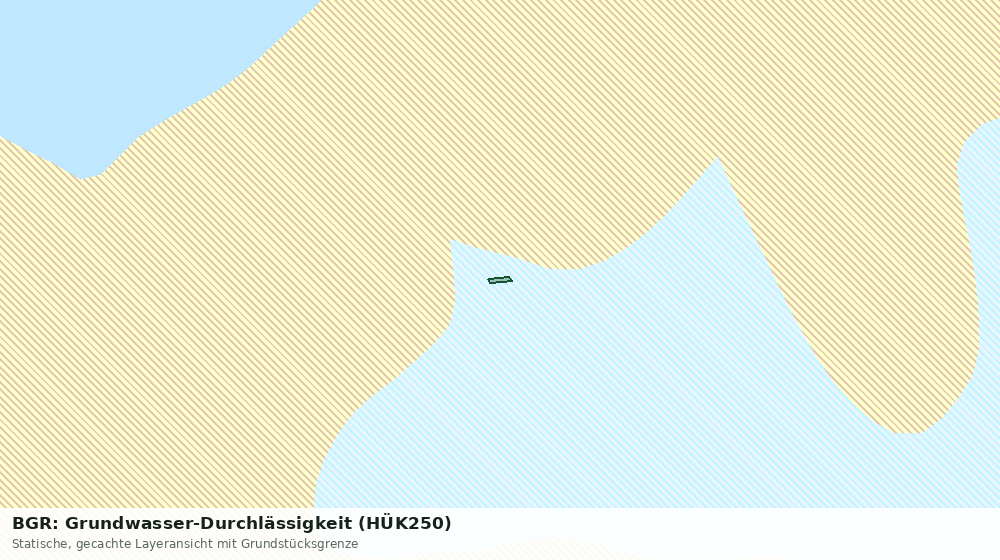 Statische Kartenansicht: BGR: Grundwasser-Durchlässigkeit (HÜK250)