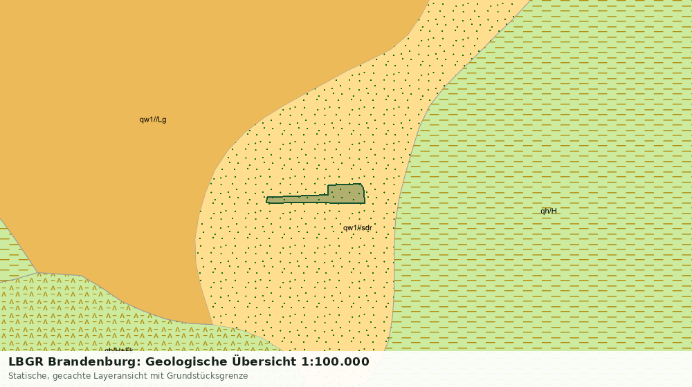 Statische Kartenansicht: LBGR Brandenburg: Geologische Übersicht 1:100.000