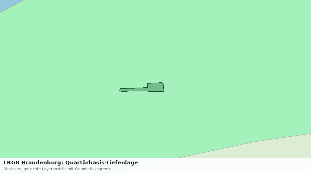 Statische Kartenansicht: LBGR Brandenburg: Quartärbasis-Tiefenlage