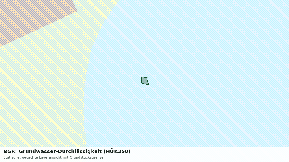 Statische Kartenansicht: BGR: Grundwasser-Durchlässigkeit (HÜK250)