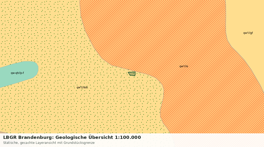 Statische Kartenansicht: LBGR Brandenburg: Geologische Übersicht 1:100.000
