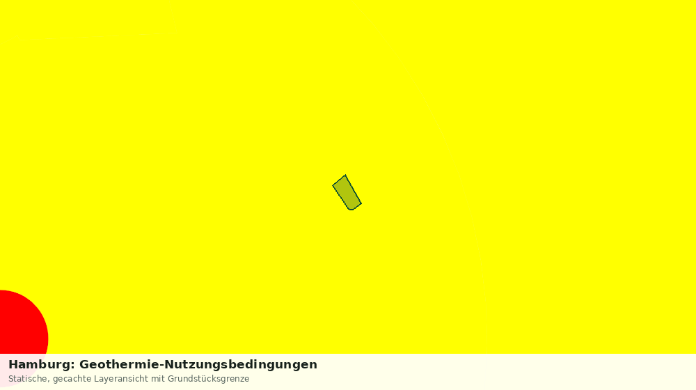 Statische Kartenansicht: Hamburg: Geothermie-Nutzungsbedingungen