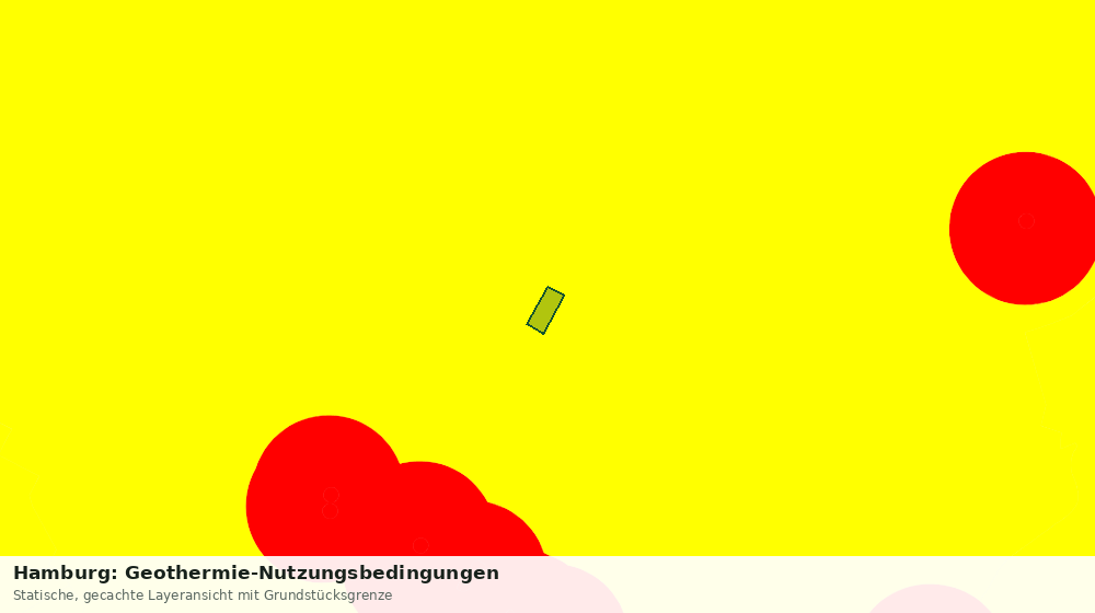Statische Kartenansicht: Hamburg: Geothermie-Nutzungsbedingungen