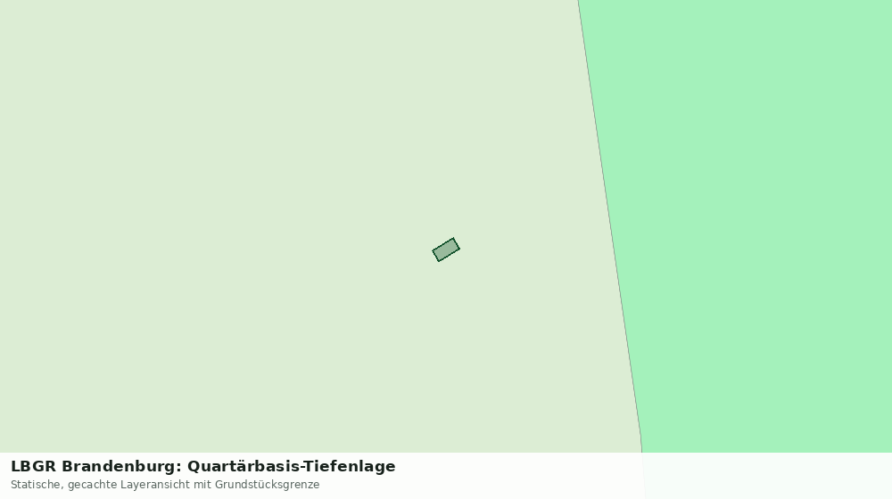 Statische Kartenansicht: LBGR Brandenburg: Quartärbasis-Tiefenlage