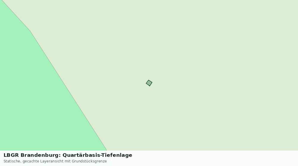Statische Kartenansicht: LBGR Brandenburg: Quartärbasis-Tiefenlage