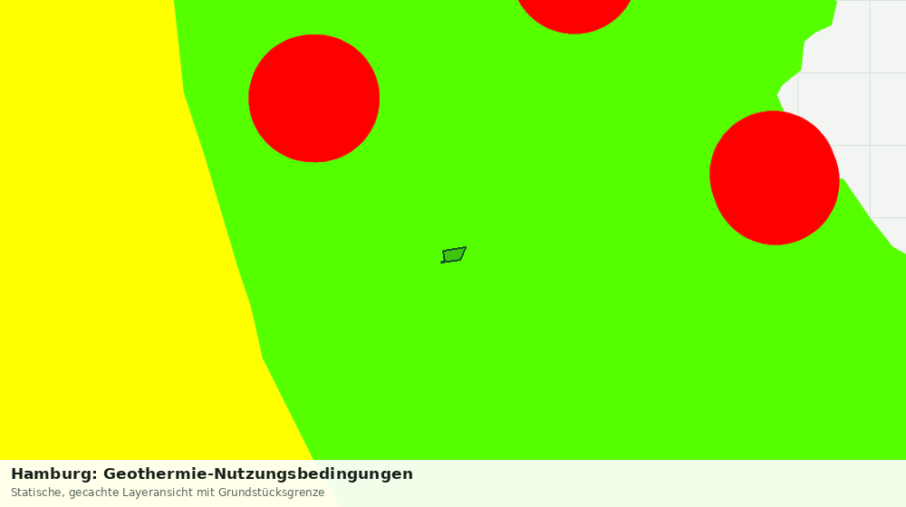 Statische Kartenansicht: Hamburg: Geothermie-Nutzungsbedingungen