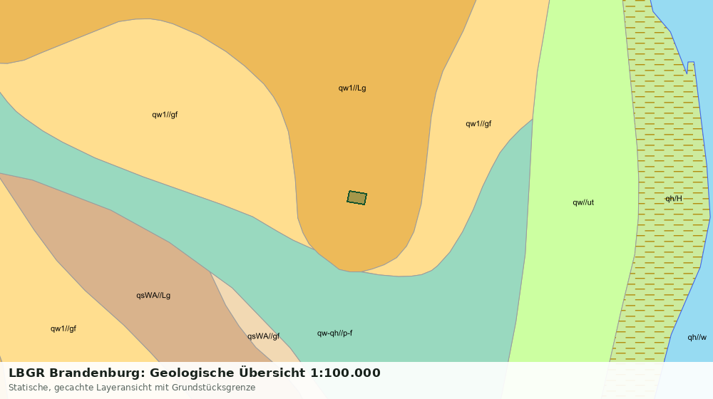 Statische Kartenansicht: LBGR Brandenburg: Geologische Übersicht 1:100.000