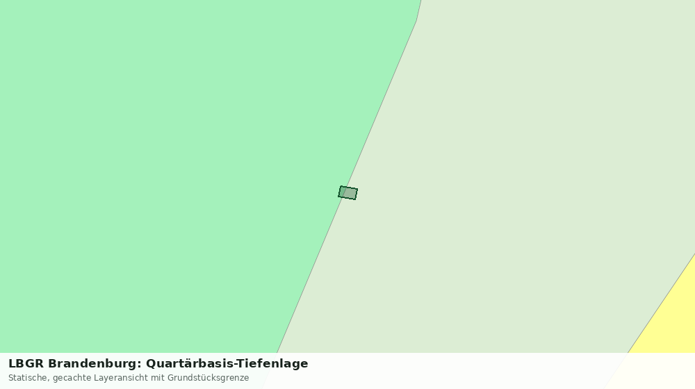 Statische Kartenansicht: LBGR Brandenburg: Quartärbasis-Tiefenlage