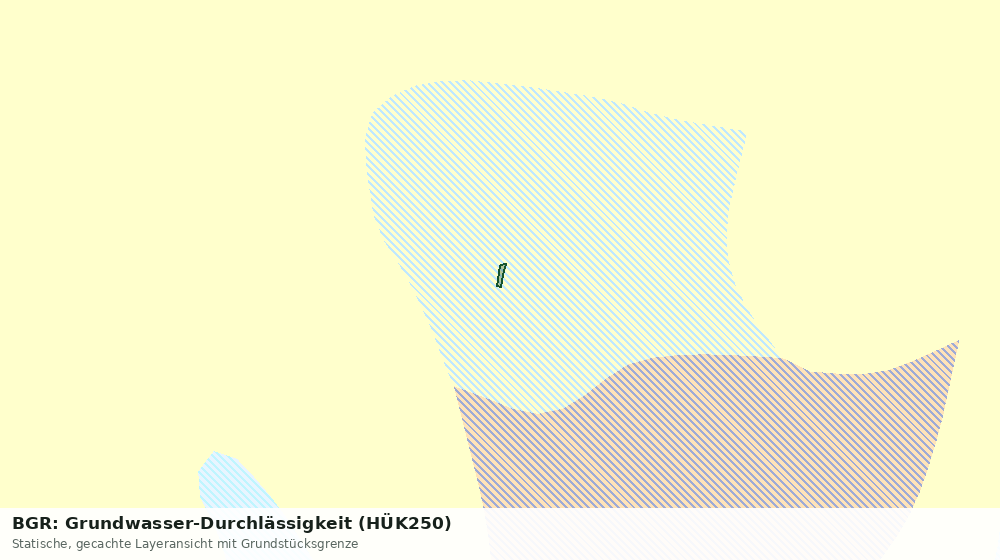 Statische Kartenansicht: BGR: Grundwasser-Durchlässigkeit (HÜK250)