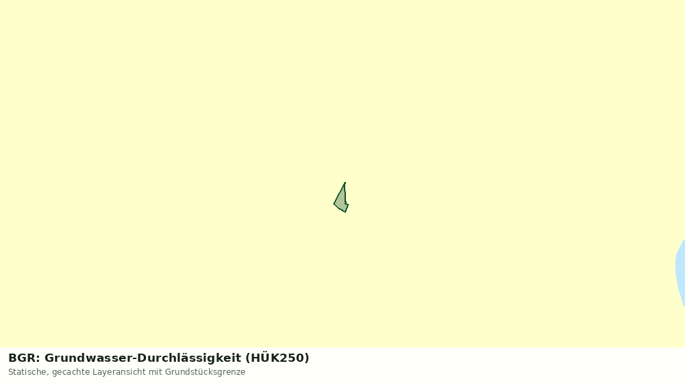 Statische Kartenansicht: BGR: Grundwasser-Durchlässigkeit (HÜK250)